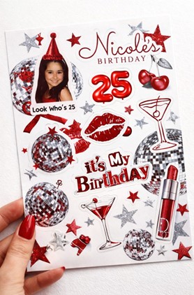 Hoja de stickers personalizada
